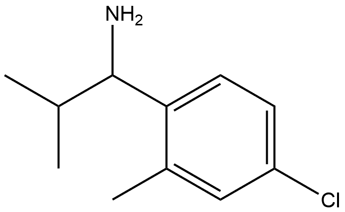 Benzenemethanamine, 4-chloro-2-methyl-α-(1-methylethyl)- 结构式