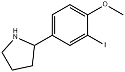 2-(3-iodo-4-methoxyphenyl)pyrrolidine 结构式