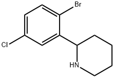 2-(2-bromo-5-chlorophenyl)piperidine 结构式