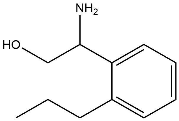 2-amino-2-(2-propylphenyl)ethan-1-ol 结构式