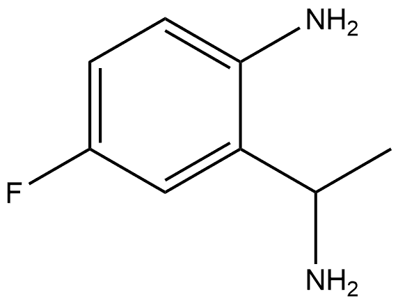 2-(1-AMINOETHYL)-4-FLUOROANILINE 结构式