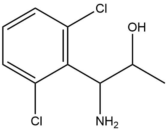 1-AMINO-1-(2,6-DICHLOROPHENYL)PROPAN-2-OL 结构式