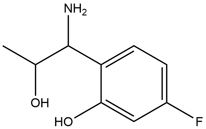 2-(1-AMINO-2-HYDROXYPROPYL)-5-FLUOROPHENOL 结构式