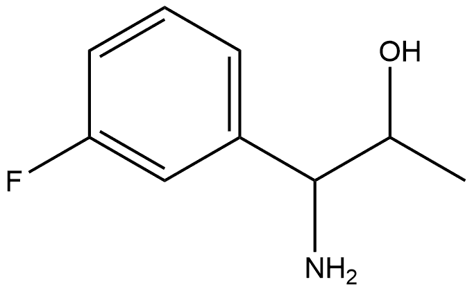 1-AMINO-1-(3-FLUOROPHENYL)PROPAN-2-OL 结构式