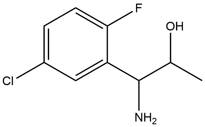 1-AMINO-1-(5-CHLORO-2-FLUOROPHENYL)PROPAN-2-OL 结构式