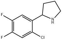 2-(2-chloro-4,5-difluorophenyl)pyrrolidine 结构式