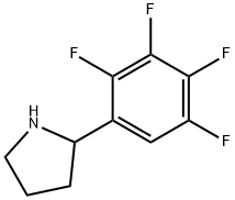 2-(2,3,4,5-tetrafluorophenyl)pyrrolidine 结构式