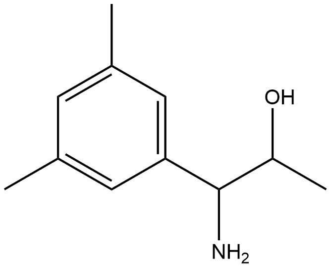 1-AMINO-1-(3,5-DIMETHYLPHENYL)PROPAN-2-OL 结构式