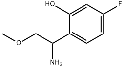 2-(1-amino-2-methoxyethyl)-5-fluorophenol 结构式