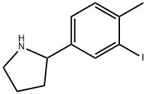 2-(3-iodo-4-methylphenyl)pyrrolidine 结构式