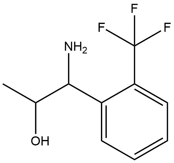 1-AMINO-1-[2-(TRIFLUOROMETHYL)PHENYL]PROPAN-2-OL 结构式