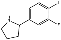 2-(3-fluoro-4-iodophenyl)pyrrolidine 结构式