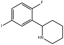 2-(2-fluoro-5-iodophenyl)piperidine 结构式