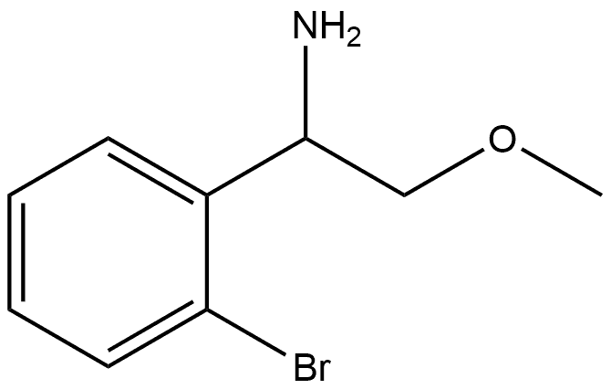 1-(2-bromophenyl)-2-methoxyethanamine 结构式