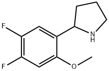 2-(4,5-difluoro-2-methoxyphenyl)pyrrolidine 结构式