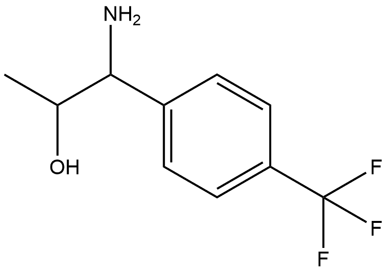 1-AMINO-1-[4-(TRIFLUOROMETHYL)PHENYL]PROPAN-2-OL 结构式