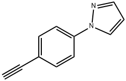 1-(4-乙炔基苯基)-1H-吡唑 结构式