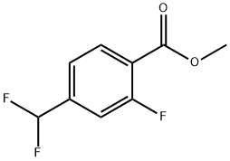 4-(二氟甲基)-2-氟苯甲酸甲酯 结构式