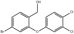 [4-bromo-2-(3,4-dichlorophenoxy)phenyl]methanol 结构式