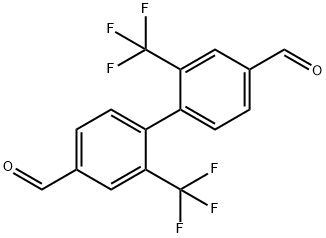 2,2'-双(三氟甲基)-[1,1'-联苯]-4,4'-二甲醛 结构式