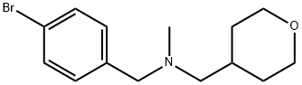 [(4-Bromophenyl)methyl](methyl)[(oxan-4-yl)methyl]amine 结构式