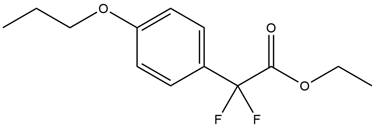 Ethyl α,α-difluoro-4-propoxybenzeneacetate 结构式