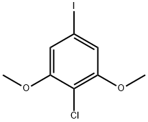 2-氯-5-碘-1,3-二甲氧基苯 结构式