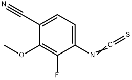 4-异硫氰基-2-甲氧基-3-氟苄腈 结构式