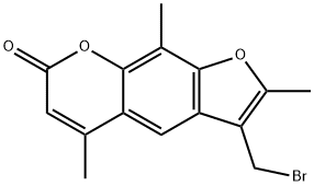 7H-Furo[3,2-g][1]benzopyran-7-one, 3-(bromomethyl)-2,5,9-trimethyl- 结构式