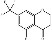 5-氟-7-(三氟甲基)吡喃-4-酮 结构式