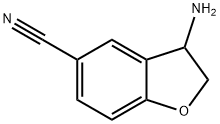 3-Amino-2,3-dihydro-1-benzofuran-5-carbonitrile 结构式