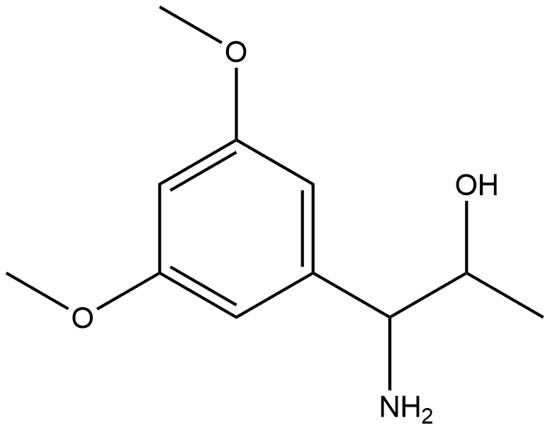 1-AMINO-1-(3,5-DIMETHOXYPHENYL)PROPAN-2-OL 结构式