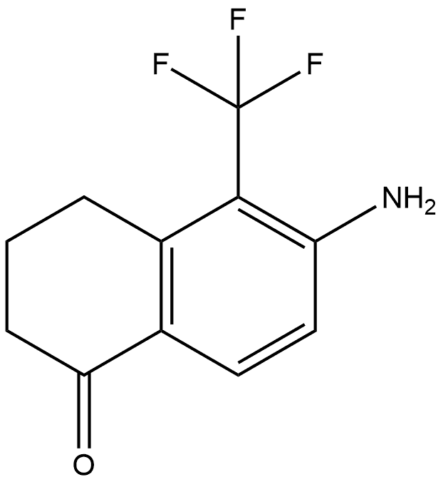 6-氨基-5-(三氟甲基)-3,4-二氢萘-1(2H)-酮 结构式