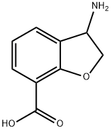 3-氨基-2,3-二氢苯并呋喃-7-羧酸 结构式