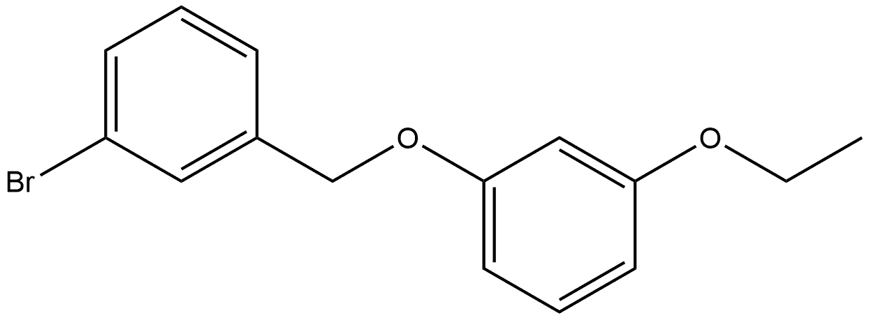 Benzene, 1-bromo-3-[(3-ethoxyphenoxy)methyl]- 结构式