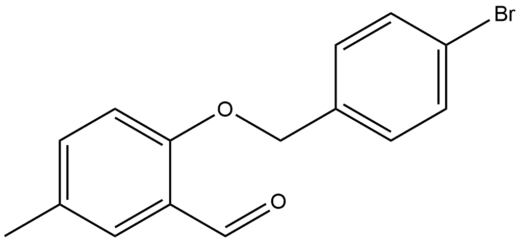 2-[(4-Bromophenyl)methoxy]-5-methylbenzaldehyde 结构式