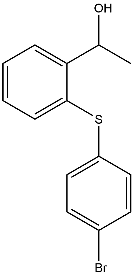 2-[(4-Bromophenyl)thio]-α-methylbenzenemethanol 结构式