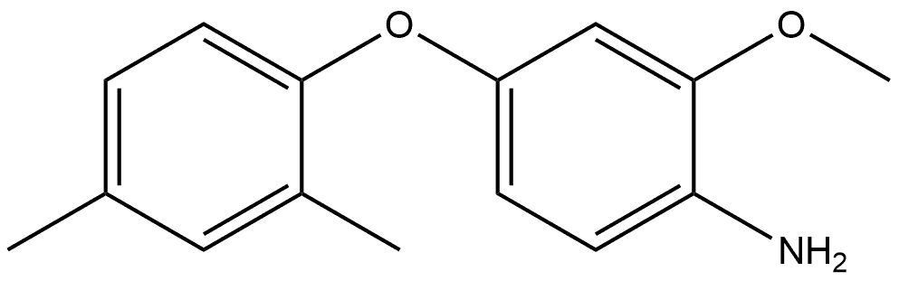 4-(2,4-Dimethylphenoxy)-2-methoxybenzenamine 结构式