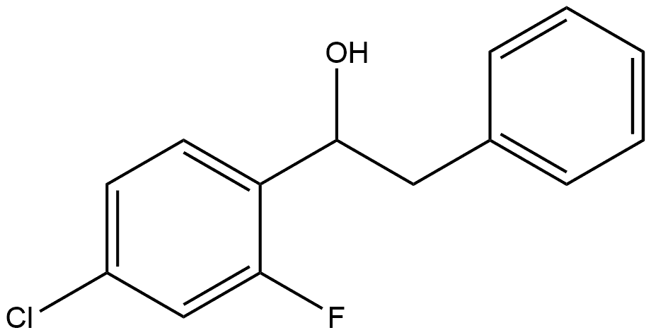 α-(4-Chloro-2-fluorophenyl)benzeneethanol 结构式