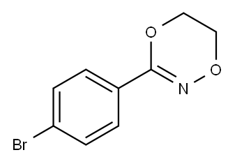 1,4,2-Dioxazine, 3-(4-bromophenyl)-5,6-dihydro- 结构式