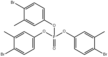 磷酸三(4-溴-3-甲基苯基酯) 结构式