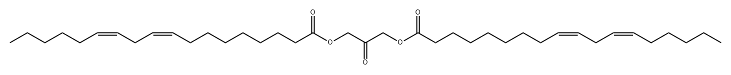 9,12-Octadecadienoic acid (9Z,12Z)-, 1,1'-(2-oxo-1,3-propanediyl) ester 结构式