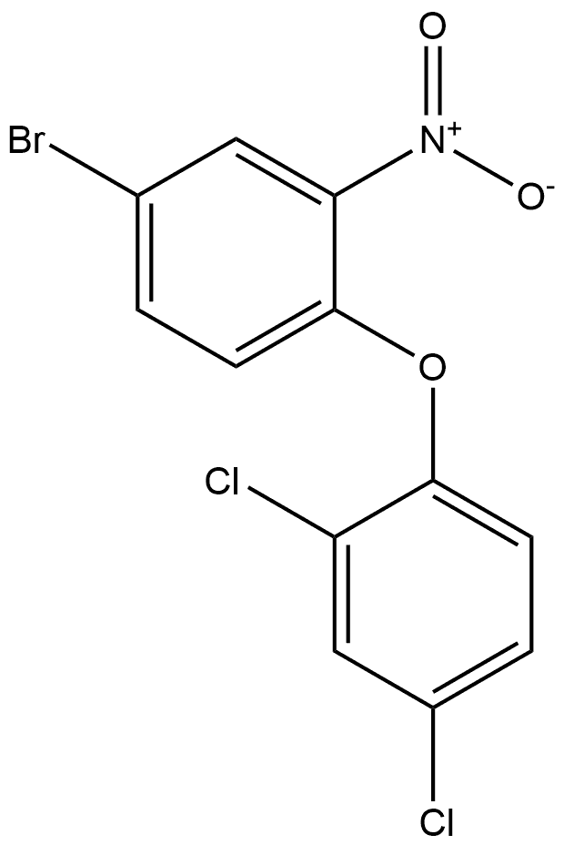 4-bromo-1-(2,4-dichlorophenoxy)-2-nitrobenzene 结构式