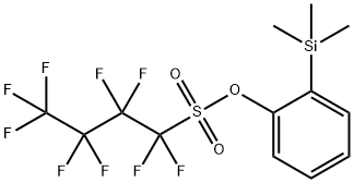 1-Butanesulfonic acid, 1,1,2,2,3,3,4,4,4-nonafluoro-, 2-(trimethylsilyl)phenyl ester 结构式