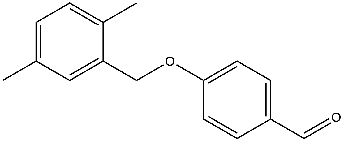 4-[(2,5-Dimethylphenyl)methoxy]benzaldehyde 结构式