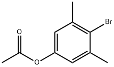 Phenol, 4-bromo-3,5-dimethyl-, 1-acetate 结构式