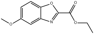 2-Benzoxazolecarboxylic acid, 5-methoxy-, ethyl ester 结构式