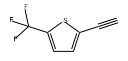 2-乙炔基-5-(三氟甲基)噻吩 结构式