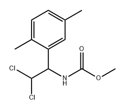 Carbamic acid, [2,2-dichloro-1-(2,5-dimethylphenyl)ethyl]-, methyl ester (9CI) 结构式