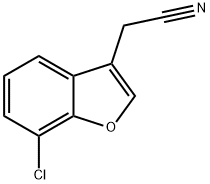 2-(7-chloro-1-benzofuran-3-yl)acetonitrile 结构式